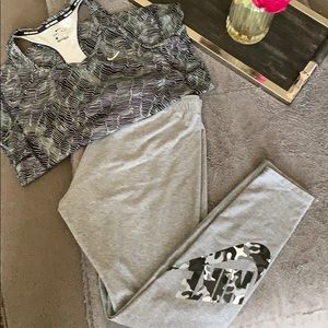 NIKE Leggins and Dri-fit Shirt